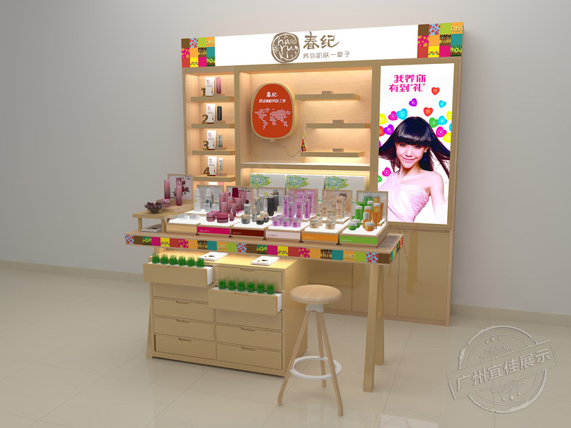 化妝品展柜標(biāo)準柜