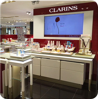 商場(chǎng)烤漆化妝品展柜